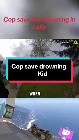 Cop save drowning Kid in lake #cop #drowning #copcar #underage #emergency 