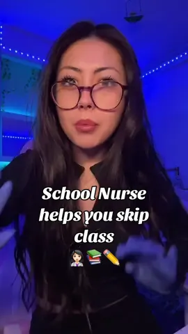 Asmr school nurse helps you skip class asmr 👩🏻‍⚕️📚✏️ ♡ YT -> angelic lofi asmr ♡ #asmr #asmrroleplay #asmrrelax #relaxingasmr #asmrnurse #schoolnurse #schoolasmr #asmrtingles #asmrpersonalattention 