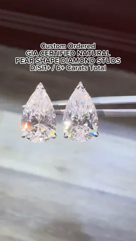 These were some glaciers we made for another amazing client, blessed! 🙏💎💎 the pear shape taking the stud game to a whole nother level #pearshape #peardiamond #diamondstuds #diamondearrings #diamondearring #diamondstudearrings #giacertified 