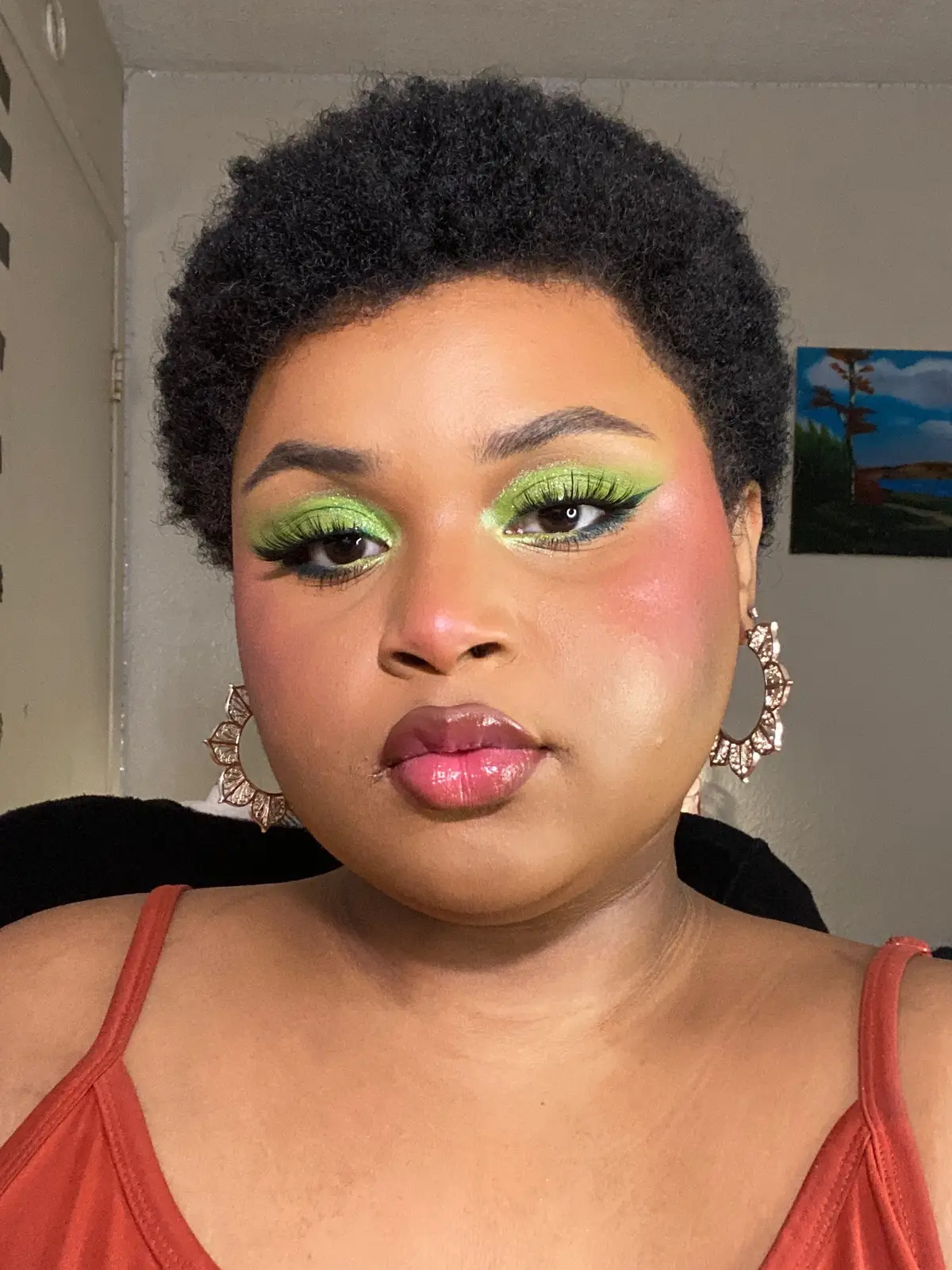 💚 Products Used 💚 Brows: @about-face beauty Brown Artist Pencil • Soft Black Eyes:  #aboutfacebeauty Eye Primer Fluid Eye Paint • Vertigo Flowers 1994 Mascara @Blend Bunny Cosmetics Noctilucent Palette • Transient Machina Palette • Sci-Fi Omni Lash Mascara @moiracosmetics Statement Gel Liner • 09 Green @L.A. Girl Cosmetics Pastel Dreams Liner • Magic Mint @thread beauty Wing It liquid Liner • Mary Jane @Eylure Luxe Silk Marquise Lashes Base:  @ONE SIZE BEAUTY Secure The Glow Primer @NYX Professional Makeup Marshmallow Primer #threadbeauty Face It Complexion Stick • 100 Deep Tan Cool Concealer/Corrector: #moiracosmetics CC Prep Concealer • 500 Tan @threadbeauty Cover It Concealer • 06 /05 Contour/Bronzer: @threadbeauty Face It Complexion Stick • 150 Medium Deep Cool @ColourPop Cosmetics Pressed Powder Bronzer • Pacific Beach Blush: #onesizebeauty Cheek Clapper • Gworly Pop #blendbunnycosmetics Juicy Cheeks Palette • Tangy, Plump, Mouthwatering Highlighter: @threadbeauty Blend It Multistick • Outgoing Setting Powder/Spray: #nyxcosmetics HD Pressed Powder • Translucent @moiracosmetics Loose Setting Powder • 08 Pink @onesizebeauty On Till Dawn Setting Spray Lips: @threadbeauty TransPhorm It Lip Oil @moiracosmetics Lip Appeal Waterproof Lip Liner • 017 Stylish #fyp #foryou #_aniyapapaya_ #coachellamakeup #festivalvibes 