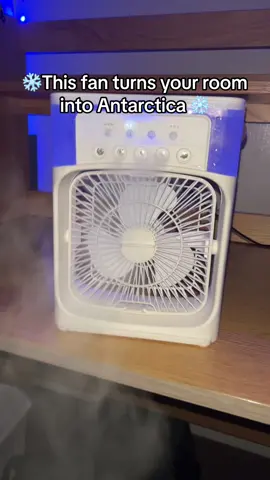 This fan makes your room FREEZING cold🧊🧊 #fyp #coolingfan #portablefan #Summer #aircooler 