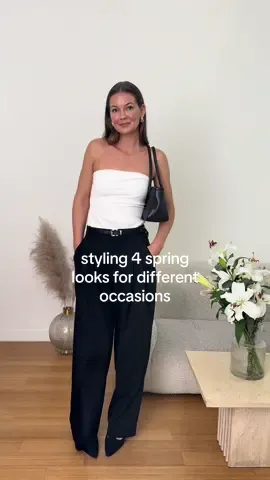 styling 4 spring looks for different occasions with @Banana Republic #bananarepublic #bananarepublicpartner #springoutfitideas #springfashion 