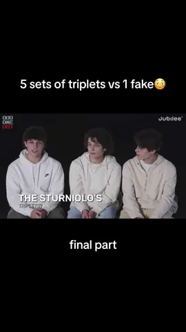 did you guess correct? like & follow for more content ✅👑 #fyp #foryou #jubilee #triplets #sturniolotriplets #funny #oddoneout #cut 