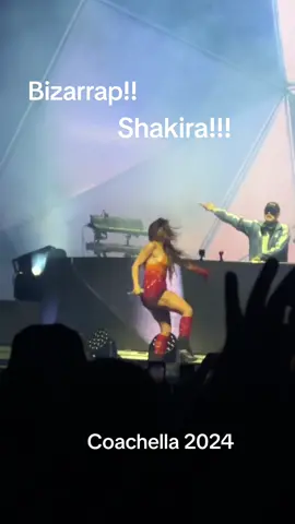 Shakira with bizarrap tonight at #Coachella @bzrp @Shakira 