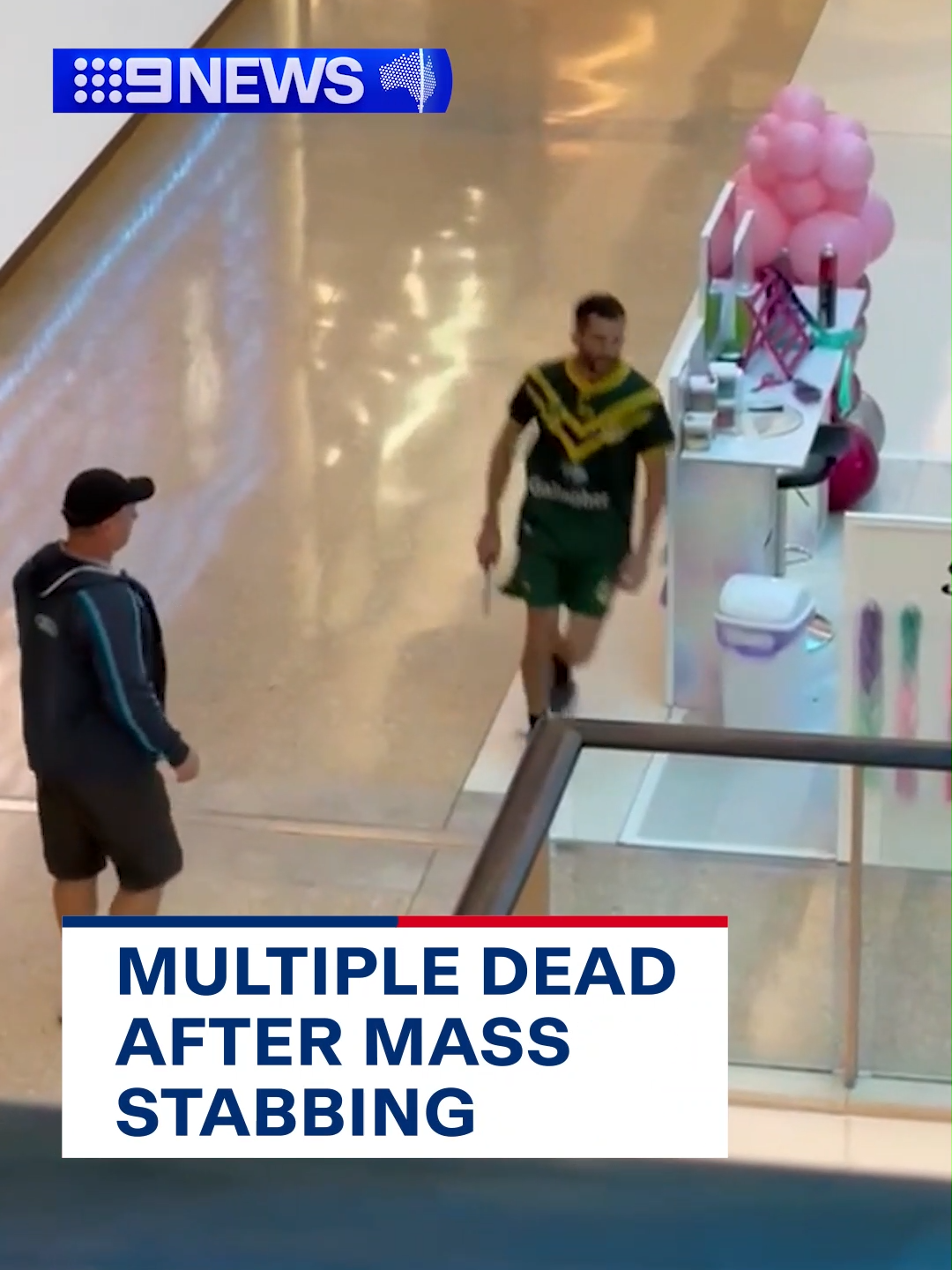 A man has been shot dead and multiple people have been stabbed following a major incident at Sydney's Bondi Junction shopping centre.Shocking video shows dozens of shoppers hiding in back rooms of stores across the centre, which was locked down for hours this afternoon. #bondi #sydney #westfield #bondijunction #australia #australianews #9News