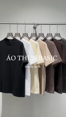 THUN BASIC / 10 tone màu trending. Giảm chỉ còn 1xxk #xuhuong #roway #muataitiktokshop #rowaystore #foryou #fyp #outfitidea #trending 