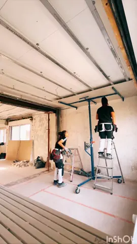 #plaquiste #renovation #btp #chantier #travaux #work #plafond #pourtoiii #foryou #croiser #placoplatre #dtu #motivation #fille 