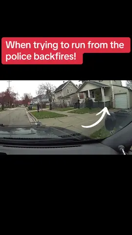 When running from the police fails! #runningfromthecops #akronohio #akronpolicedepartment #akronpolice 