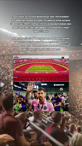 Dengan jumlah Penonton terbanyak hanya untuk melihat messi 🤯 #football #intermiami #messi #messi10 #argentina #foryoupage #fypシ゚viral @InterMiamiCF 