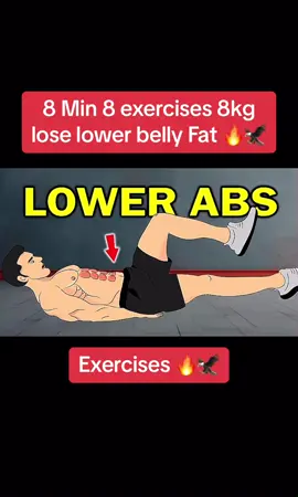 8 Min 8 exercises 8kg lose lower belly fat #musculation #bellyfatworkout #abs #absworkout #bellyfat #lowerabs 