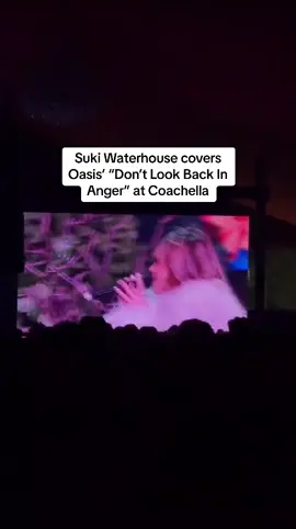 #SukiWaterhouse covered @Oasis’ “Don’t Look Back In Anger” at #Coachella 🌵 #oasis #coachella2024 #oasis #coversong #90s #90smusic 