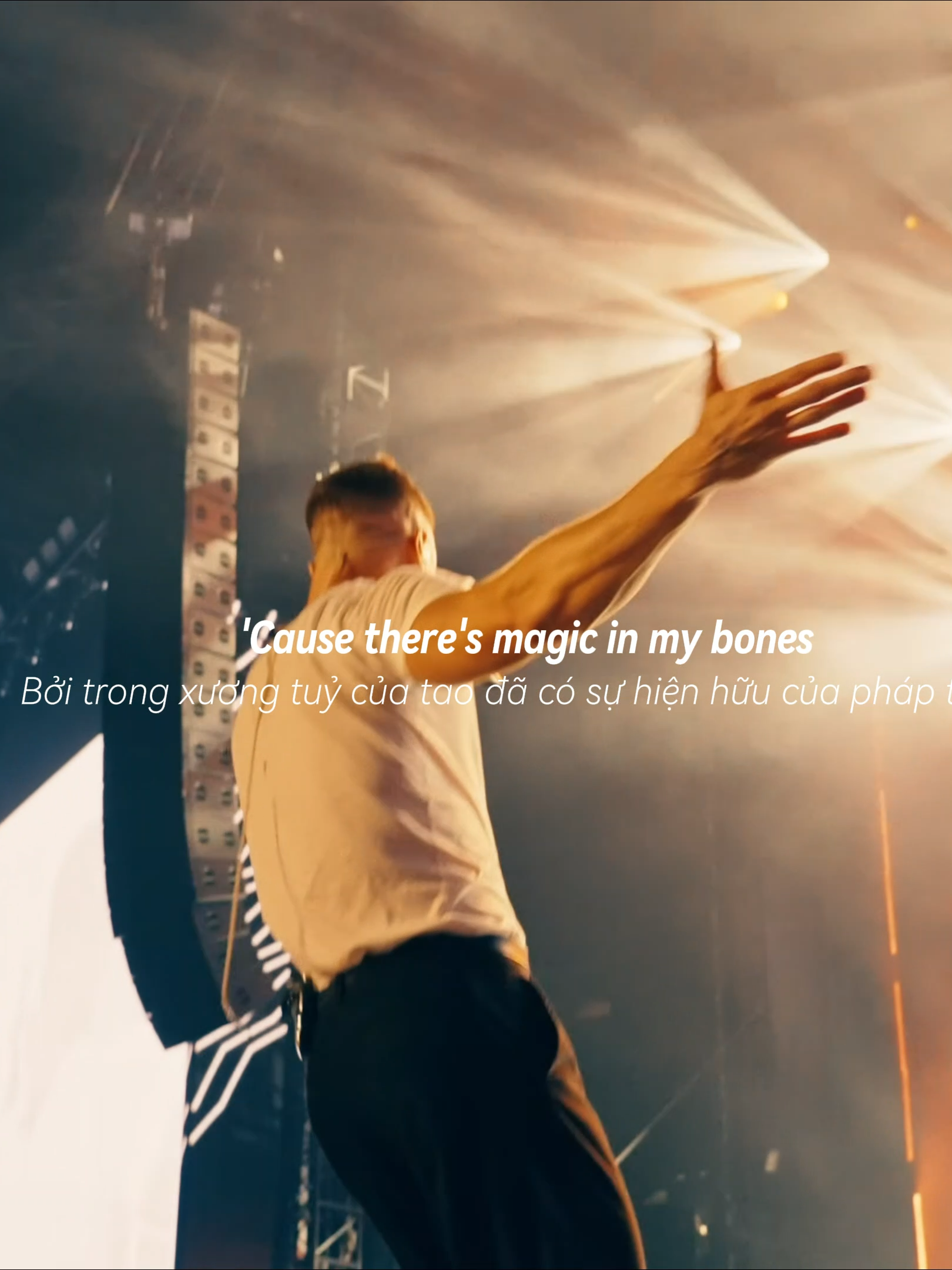 Cuz there's magic in my bones #imaginedragons #bones #live #music #fyp