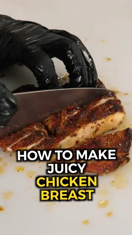 This is how you make juicy chicken breast at home in 4 easy steps.  1. Use your knife to cut through the thickest part of the breast, and transfer your butterflied chicken into a ziplock bag. If you don't have a mallet, use a heavy frying pan to pound it flat. Season well with whatever you desire.  2. Heat a pan over medium-high heat with a drizzle of your favorite cooking oil. Add your chicken and let it cook for around 4 minutes before flipping.  3. Reduce your heat to low, add a couple of pads of butter to your pan, and baste thoroughly for a minute or two.  4. Remove your chicken from the pan at around 155º, and let it continue cooking while it rests for a few minutes. Then you're ready to serve and enjoy.  This will give you flavorful, juicy pieces of chicken every single time.  Definitely give it a try.  - Chef Mike #chicken #recipes #CookingHacks #lifehacks