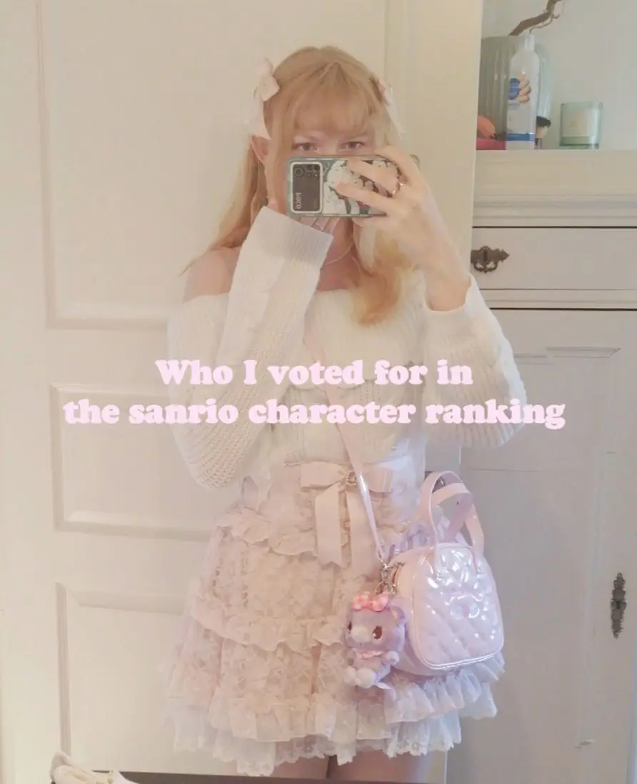 Who I voted for in the sanrio character ranking!! 🌸🤍 #lizlisa  #himekaji #cutefashion  #fashion #dress #kawaiioutfit #japanfashion #clothes #cute #soft #kawaiiclothes #girl  #fy  #japanstyle  #sanriocore #kawaiistyle #cuteoutfit #inspiration #fashionstyle #sanrio #cinnamoroll #mymelody #kawaii #anime  #mysweetpiano #sanx #rilakkuma #pompompurin #mewkledreamy #hellokitty #fyp #foryou #sanrioranking 