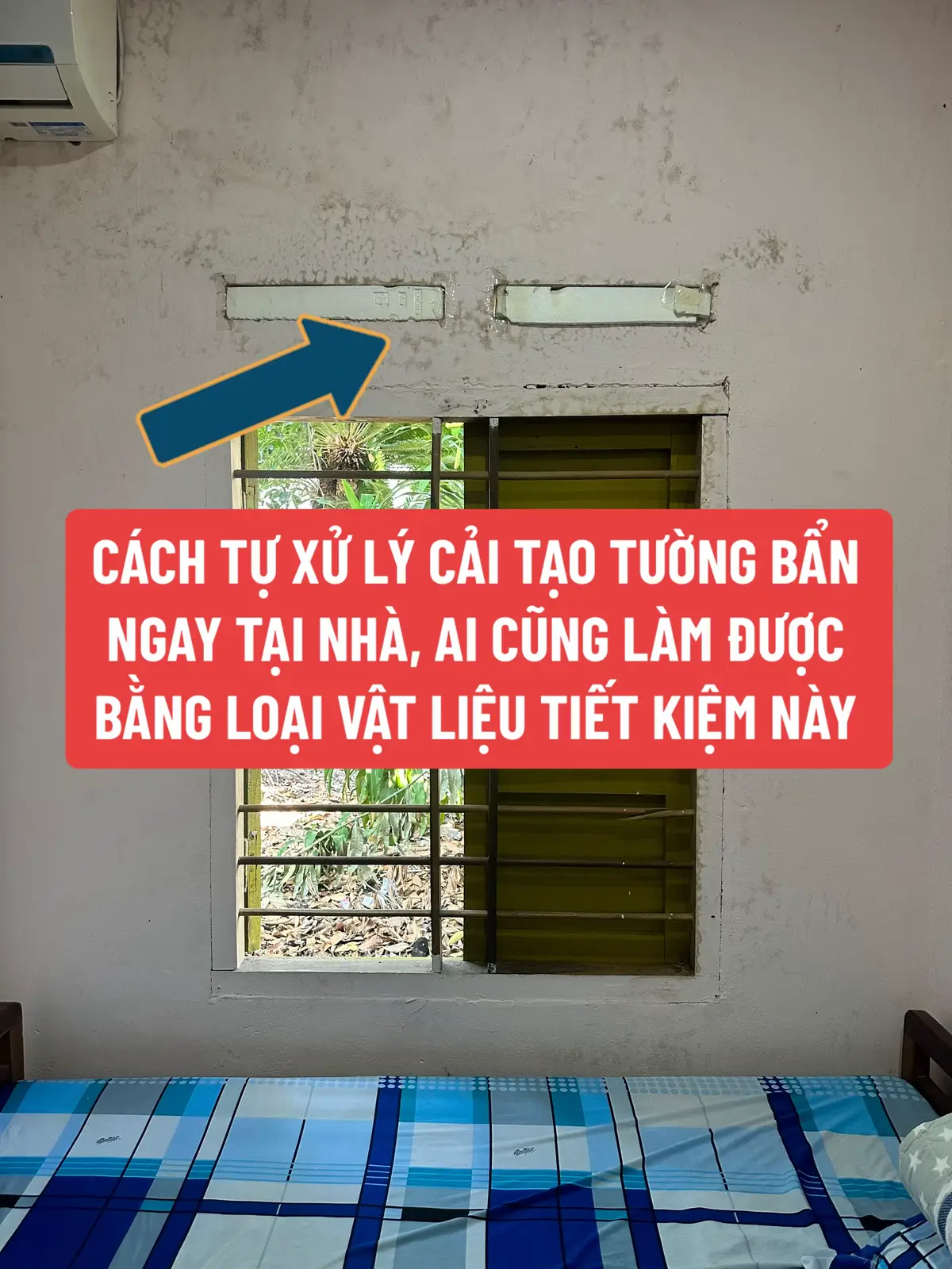 Cách Tự Xử Lý Cải Tạo Tường Bẩn Ngay Tại Nhà Anh chị nào hiện trạng tường nhà mình đang bị như trên có thể tham khảo vật liệu này ở phần trưng bày nha #LearnOnTikTok #phuc_nha_dep #trangtrinhadep #dcgr #caitaonha #tampvcvanda 