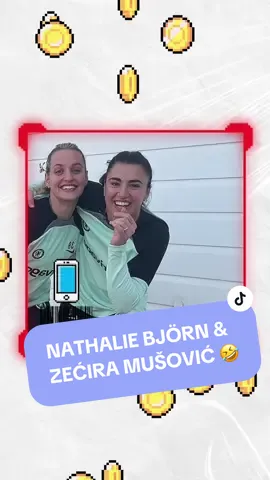 THE LAUGHS 🤣 @Zećira Mušović and Nathalie Björn making our faces hurt 😆 #chelseafcw #AdobeWomensFACup @Chelsea FC Women @Nathalie&Filippa 