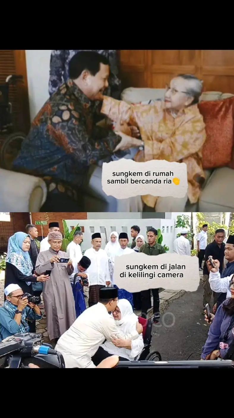 cara sungkem pak owo  Anis lebaran 2024