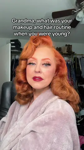 Yall better hide your grandpas in 50 years 💋 #vintage #grandma #makeup #hair #vintagestyle #pinuphair #1950 