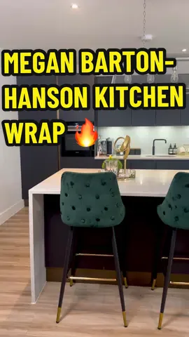 MEGAN BARTON-HANSON KITCHEN WRAP 🔥 @Megan Barton-Hanson  #kitchenwrap #kitchenwrapping #homedecor #kitchendesign #SmallBusiness #asmr 