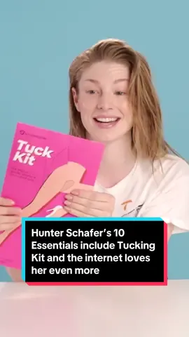 #HunterSchafer’s 10 #Essentials include #Tucking Kit and the #internet loves her even more 🌈💞