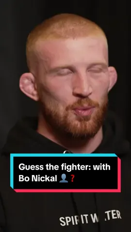 Guess the fighter: with Bo Nickal 👤❓ Did you get it? 🫣 #UFC300 #UFC #MMA #fun #game #fight #ko #guesswho #jonjones