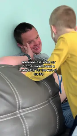 “you’re going to have to babysit him for the next 30 years”…OR, plot twist, he gets to babysit FOR us instead. 🙃🥲  #downsyndrome #unclelove #bestuncle #caregiver #parenting #babysitting #parentsoftiktok #caregiving #fyp #downsyndromeawareness #wholesome #wholesomeplottwist #upsyndrome #purelove #raisingkids 