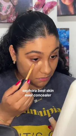 definitely have to try her again to make sure i reslly like her but lmk what ya’ll think of this concealer #makeup #oilyskinmakeup #bestskineverconcealer #sephora #sephorasale #sephoraconcealers #oilyskin #fyp #foryou @sephora 
