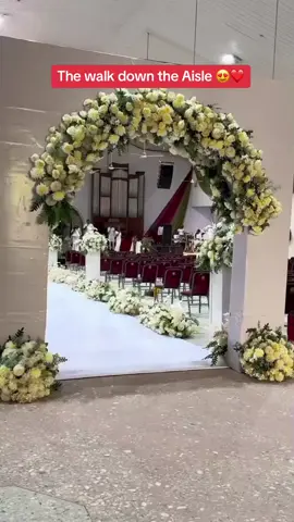 The bride walking down the aisle to her groom @Theophilus Sunday vc-@bellanaijaweddings #pulsenigeria #pulseviral #sallingtosunday #groom #whitewedding #pulsecelebs 