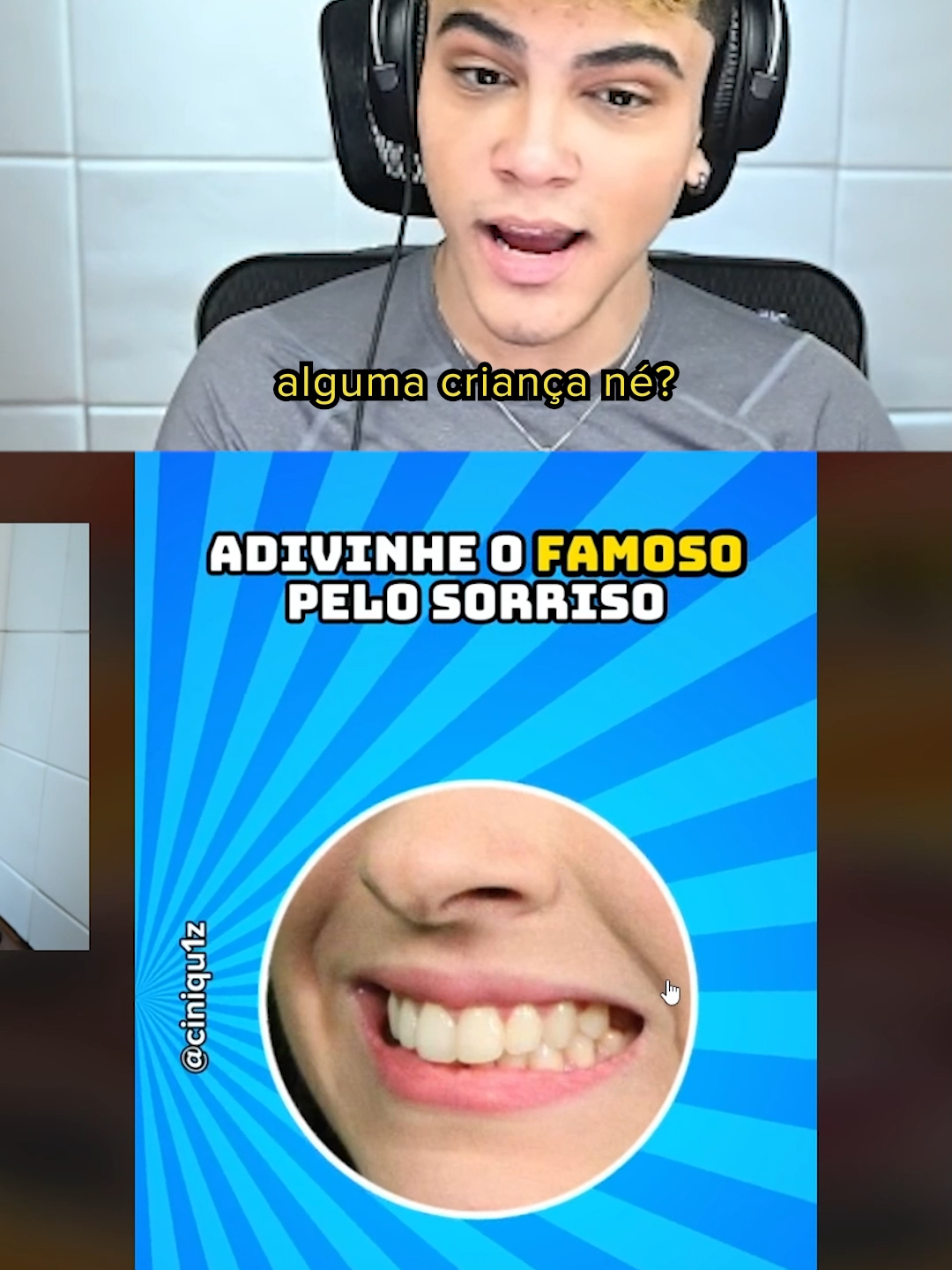 adivinhe o famoso pelo SORRISO! #rano #humor #famoso #quiz