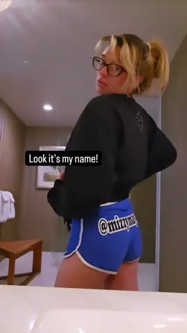 hey look it's my name! arnt my shorts cute ?