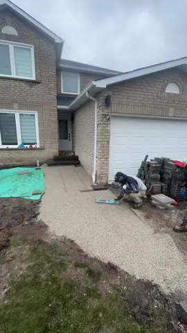 Front Entrance Install #firestonelandscaping #landscaping #timelapse #timelapsevideo #timelapsechallenge #timelapseart #timelaps #fyp #fypシ゚viral #fypシ #fortheboys #theboys #letsgo #1 
