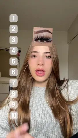 RATING EYELASHES ! #eyelashes #tiktokfilter #filter