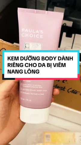 Bác nào bị viêm nang lông bơi hết vào đây nha #peeling 𝐊𝐞𝐦 𝐝𝐮̛𝐨̛̃𝐧𝐠 𝐭𝐡𝐞̂̉ 𝐏𝐚𝐮𝐥𝐚𝐬 𝐂𝐡𝐨𝐢𝐜𝐞 𝐁𝐇𝐀 𝟐% 𝐖𝐞𝐢𝐠𝐡𝐭𝐥𝐞𝐬𝐬 𝐁𝐨𝐝𝐲 𝐓𝐫𝐞𝐚𝐭𝐦𝐞𝐧𝐭 😍 ✅ THÔNG TIN CHI TIẾT: - Kem dưỡng thể Paula Choice BHA Body 2% dành cho da lão hóa , mụn trứng cá , dày sừng nang lông. Da gặp các vấn đề về lỗ chân lông. - Tái tạo làn da, giảm nốt mẩn đỏ, da sần, đặc biệt tẩy đi các lớp vẩy sừng trên cánh tay và chân. - Mụn trứng cá, da lão hóa, da vẩy sừng - Dành cho các loại da - Paula's Choice BHA Body 2% giúp da tươi trẻ và căng mọng phục hồi da trẻ khỏe tự nhiên ✅ SẢN PHẨM CÓ TÁC DỤNG GÌ VỚI DA? - Paula's Choice BHA Body 2% nhanh chóng khiến làn da khô ráp trở nên mịn màng, tăng cường độ đàn hồi và trắng hồng lên sau một thời gian sử dụng. Paula's Choice BHA Body 2% có thể áp dụng với những người bị dày sừng nang lông, nhanh chóng loại bỏ tình trạng bề mặt da sần sùi, trả lại thể chất thoáng mịn trên da.  ✅ ĐẶC ĐIỂM & CÔNG DỤNG: - Kem dưỡng da Paula's Choice BHA Body 2% chống lão hóa chứa axit salicylic (BHA) có đặc tính loại bỏ tế bào chết hiệu quả trên toàn thân. Giữ làn da trẻ trung và khỏe mạnh và ít bị sạm màu da vì ánh nắng mặt trời.#viemnaglong #viemnanglongviemlochanlong #bhabody #bhapaulaschoice 