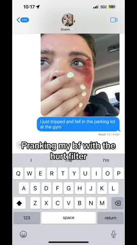 I hate that the screen recording cut off once i answered but he said “THAT SHIT LOOKED REAL I WAS WORRIED”  #prank #hurtfilter #prankingmybf 