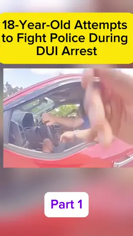 Part 1 | Bodycam: 18-Year-Old Attempts to Fight Police During DUI Arrest #foryou #fyp #copcamtv #cop 