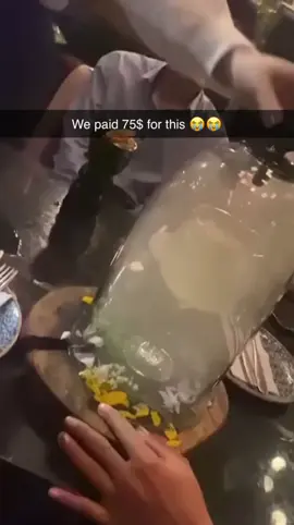 Pretty expensive i guess #drink #funnyvideos #restaurant 