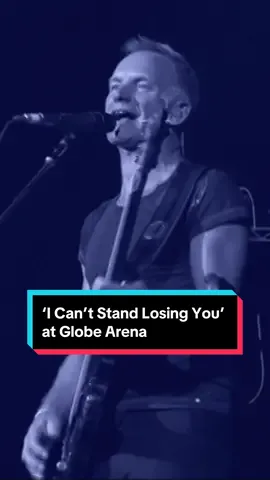 The Police performing ‘I Can’t Stand Losing You’ at Globe Arena during the ‘Reunion Tour’, in August 2007. 