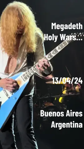 Megadeth - Holy Wars… The Punishment Due Buenos Aires, Argentina 13/04/24 @Megadeth  #megadeth #davemustaine #metalhead #livemusic 
