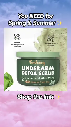 Must Have ✨ #spring #Summer #musthave #detox #underarms #detoxunderarms #unerarmscrub #scrub #armpits 