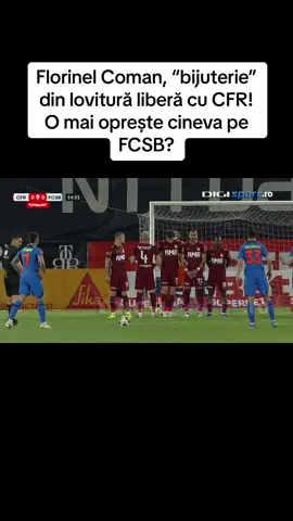 Florinel Coman a deschis scorul în CFR - FCSB. #football #fotbal #footballtiktok #fcsb #coman #superliga #digisport 