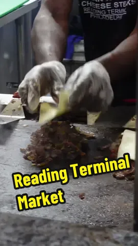 Reading Terminal market in Philly. Forks will see the footage of hundreds of people physically in the spot and leave comments like “NO ONE ACTUALLY GOES THERE!” 🤦🏾‍♂️ Watch.  . #food #foodreview #readingterminal #philly #philadelphia #cheesesteak #gyro #foodtiktok