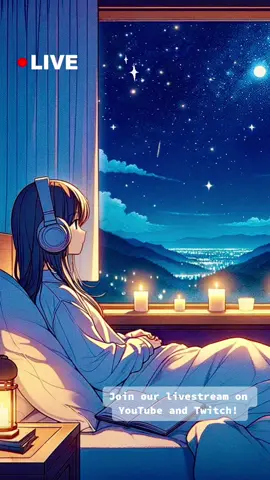 ✨ Live Now: Unwind Tonight ✨ Join us for a serene night with soothing music to ease your mind. 🌙🎶 Dive into a cozy ambiance featuring a soft bed, flickering candles, and a calming weather backdrop. Whether it’s gentle raindrops, tranquil snow, or a mesmerizing starry sky, we’ve got the perfect scene to accompany your restful evening. Don’t miss out on the ultimate relaxation experience. 🛏️🕯️ Tap in now! 🔗 in bio. #SleepMusic #RelaxingVibes #LiveMusic #CozyNight #MeditationMusic #LiveIsOn #StreamingNow #JoinUsLive #sleep #sleeping #sleepmusic #sleepsong #sleepingsong #relax #meditation 