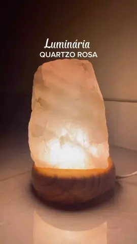 Luminária #quartzorosa #quartzcrystal #pedrasnaturais #luminaria 