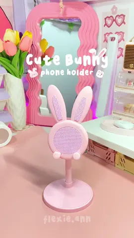ang cute ng new phone holder ko! #phoneholder #bunnyphoneholder #cpholder #phonestand ##flexieann##fyp##foryou##tiktokshop##fypシ