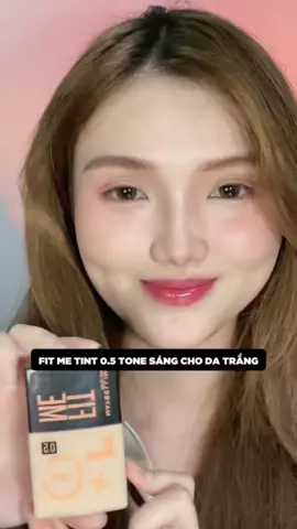 Fit Me Tint tone 0.5 cho da trắng, da sáng, da trung bình sáng muốn nâng tone ✨️ #maybelline_vn #goclamdep #reviewlamdep #thuvienmakeup #muataitiktokshop #TikTokMadeMeBuyIt #muataitiktok #mnybaslive #tienbas 