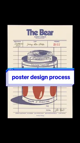 Poster design poster the bear🎥 2022   #alternativemovieposter #aternativemovieposter #posterdesign #movies #thebear #designprocess #posterdesign #posterart #print #plakat #posterdesign #postertutorial 