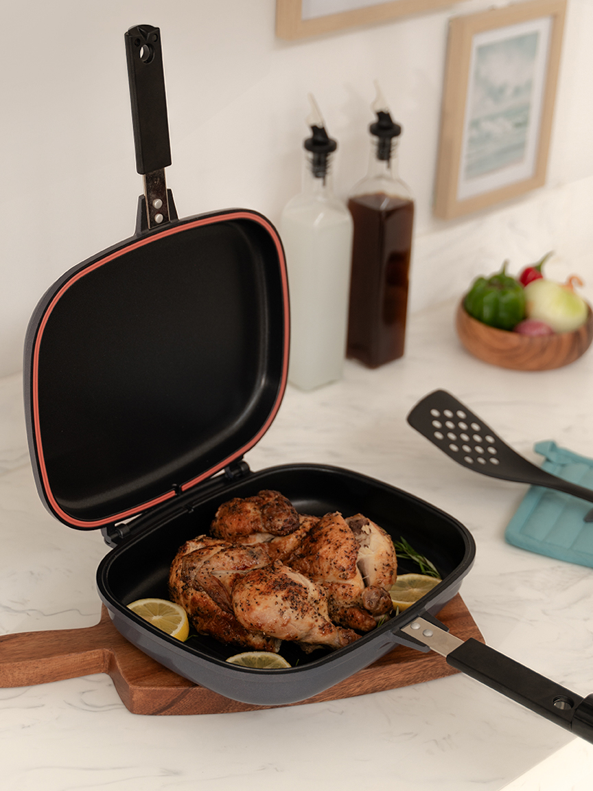 The Happy Call Jumbo Double Grill Pan that you’ve been seeing online is finally on sale! Enjoy 50% off on this versatile kitchen must-have at the SM Home Kitchen & Tableware Sale from March 27 to April 5. The pan makes cooking extra easy and convenient, and is perfect for cooking on your gas stove. Shop these and more at SM Home! We’ve Got It All For Your Home at #SMHome! Shop SM anytime, anywhere. 🛍 Personal Shopper 🛒 In-store #ShopSMHome