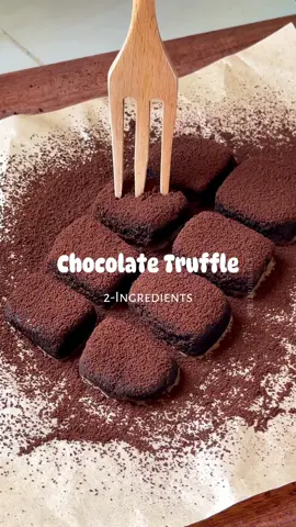 2-Ingredient Chocolate Truffle🍫 This creamy, soft, and delicious treat tastes just like the one from the store! It only requires two ingredients to make, simple and not too sweet or greasy🧡 📒 Ingredients: 70g condensed milk 40g unsweetened cocoa powder #chocolate #simple #Recipe #EasyRecipe #sweet #sweettooth #cocoa #chocolates #nobake #dessert #royce #yummy #fyp #tiktok #trend#kitchen #easyrecipe #hacks 