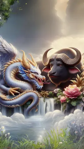 Gia đình Rồng và Trâu #tiktokgiaitri #12congiap #mtienart 
