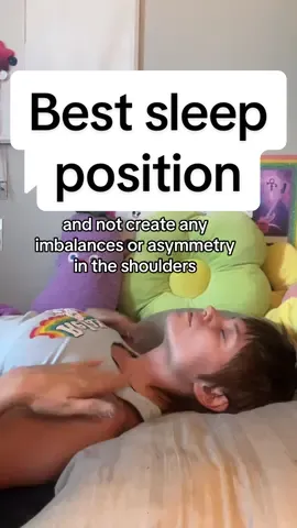 Replying to @GasiniLk  learning to sleep on your back definitely prevents a lot of shoulder and back asymmetry compared to any of the other sleeping positions 🫶🏼😮‍💨 #sleep #sleeppositions #posture #mysticalyogimckay #mysticalmckay 